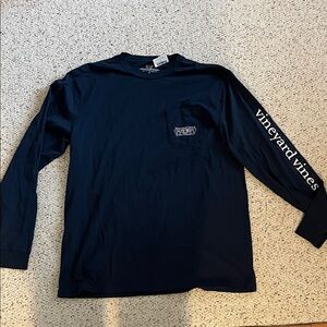 Vineyard Vines Men's Navy Long Sleeve Shirt